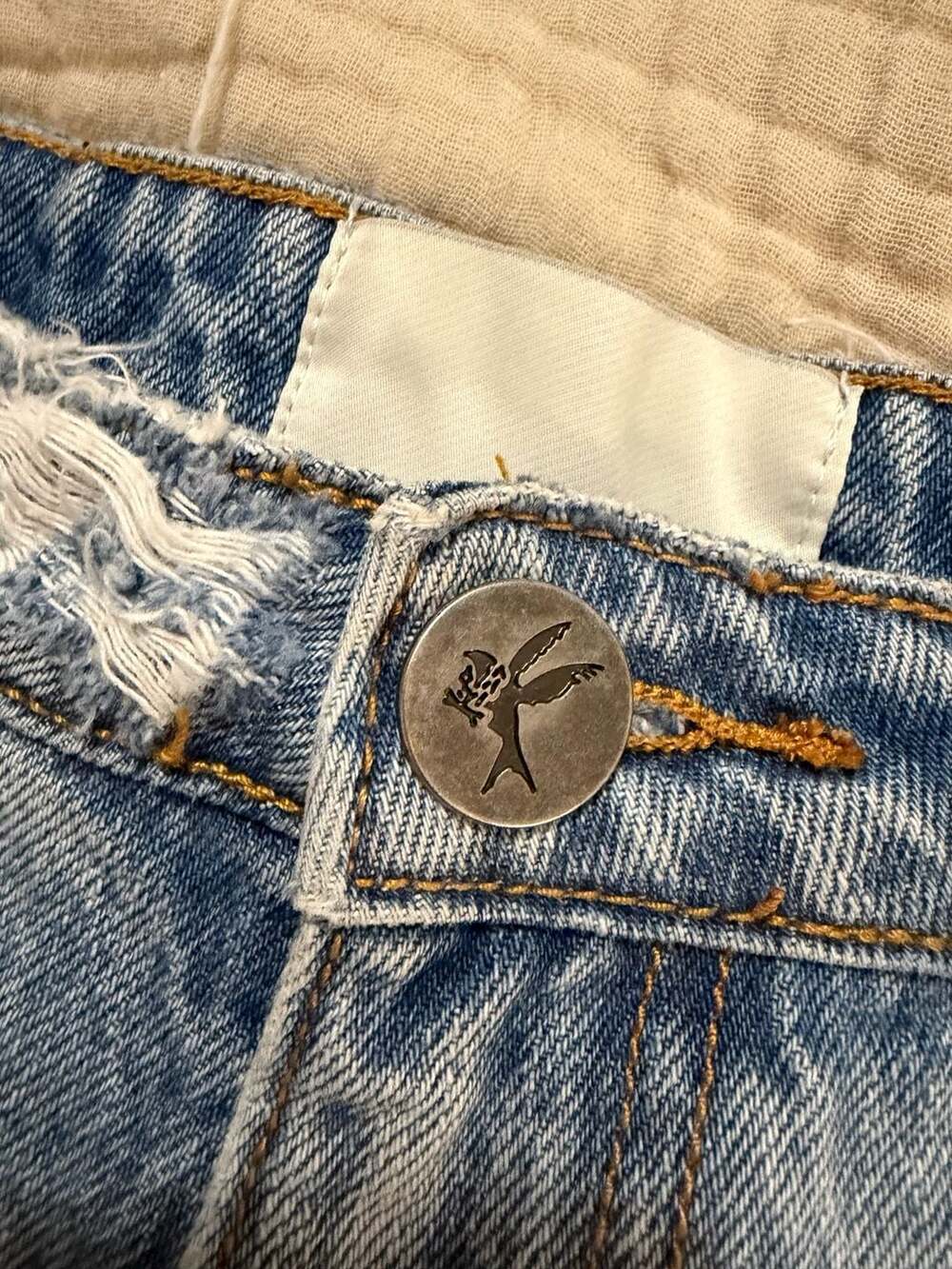 One Teaspoon Distressed Denim Cutoff Shorts Size 28